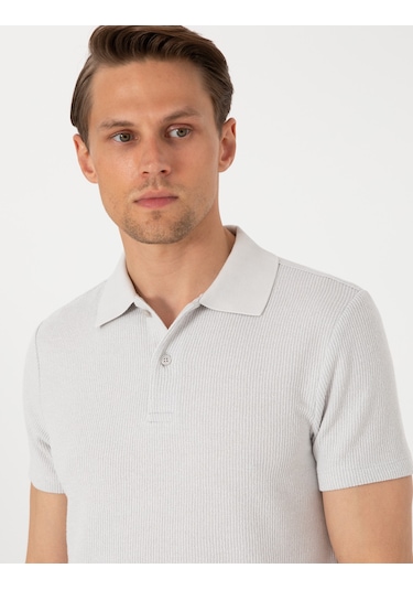 Pierre Cardin Erkek Gri Tişört 50310171-vr024 Gri