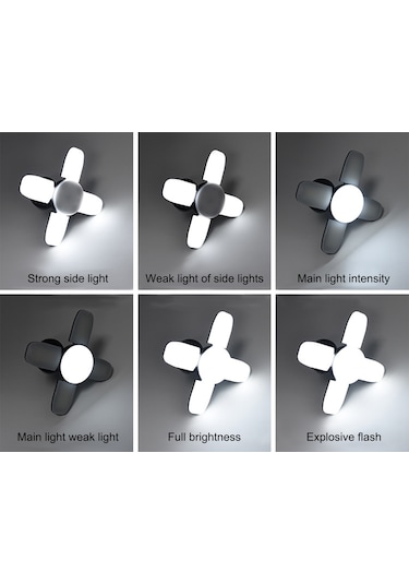 Mufunye Usb Çıkışlı Güneş Enerjili Kamp Lambası Katlanabilir 4 Kanatlı Asılı Lamba Kancalı Açık Hava Çadır Lambası Acil Durum Lambası Gece Kulübesi Lambaları 6 Aydınlatma Modu