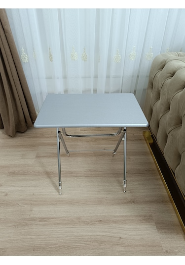 Çanta Zigon Sehpa,4'lü Sehpa, Zigon Sehpası, Mdf Mebran - Gri