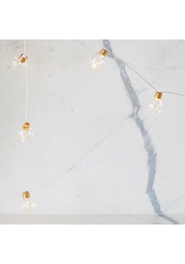 Sones 3m 10 Led G45 Bakır Tel Ampul Dizisi Tatil Dekorasyon Işığı Diğer