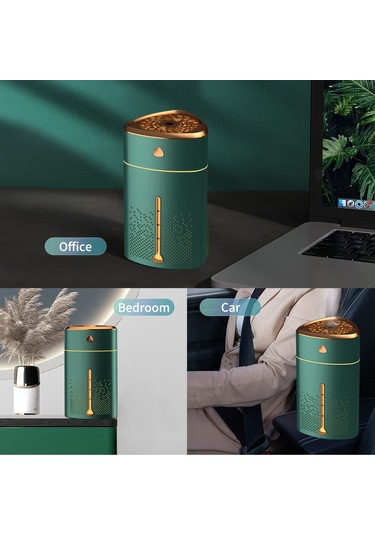 Youtek Ev Masaüstü Nemlendirici 1000ml Büyük Kapasite, Sessiz Çalışma, 7 Renkli Led Işık, Top-fill Tasarım, Nem Seviyesi Regülasyonu, Ev/ofis Kullanıma Uygun