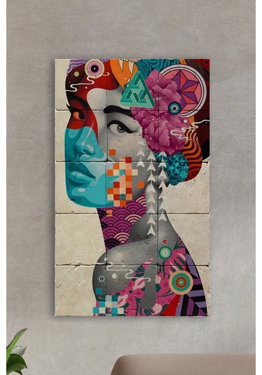 Doğal Taş Tablo - Duvar Dekoru, Salon Tablosu, Mutfak Tablosu, Dekoratif Tablo 30x50cm