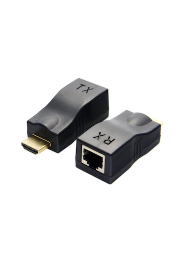 Wozlo 30m Hdmi Rj45 Dönüştürücü Kayıpsız Tek Kablo 4kx2k 1080p Hdcp Cat5e/cat6 Hdmi Extender Uzatıcı