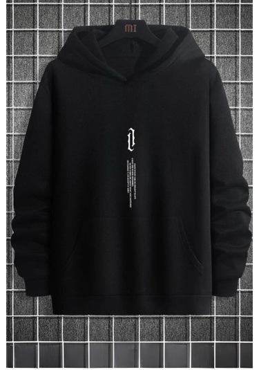 Every Story Ön Baskılı Erkek Oversize Sweatshirt 001