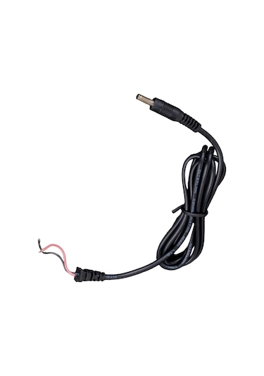 Weko Notebook Adaptörü 1.5 Metre Düz Uçlu Jacklı Siyah 3.5X1.35 MM Notebook Adaptör Kablosu
