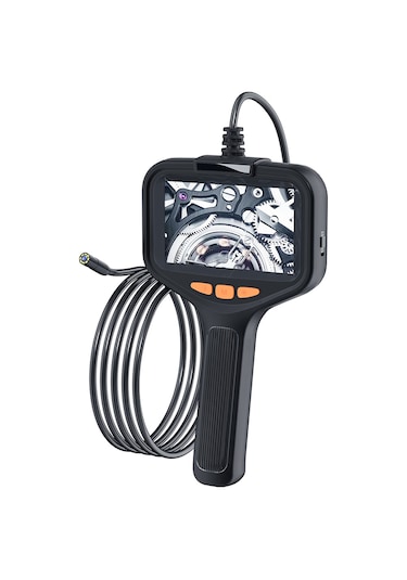 Işıklı Endoskop Kamerası, 4,3 İnç Ekranlı Hd 1080p Borescope 8 Ayarlanabilir Led Işık, 16,4 Ft Sert Kablolu Muayene Kamerası