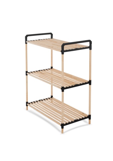 Nr01 Ahşap Raf 3 Katlı 1.kalite Masif Çam Salon Banyo Ofis Ahşap