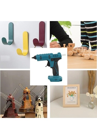 Dancemonkey Profesyonel Kablosuz Sıcak Tutkal Makinesi, Taşınabilir Şarj Edilebilir El Sanatl Tabancası