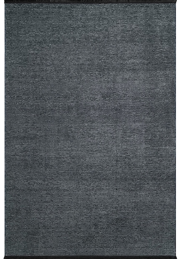 Aura Pixel Antrasit Grey- Pamuk Tabanlı Yıkanılabilir Şönil Kilim