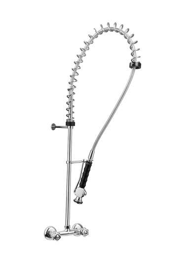 Fkn Çapa Sanayi Tipi Tek Kontrollü Duvardan Monte Taç Spiralli Ev Krom