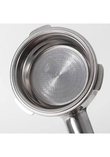 Fortunelane Kahve Makinesi Filtre Sepeti - Paslanmaz Çelik 51mm Baskılı Kahve Filtresi, Gümüş Etkisiyle Lezzeti Artırır, Dayanıkl Gümüş