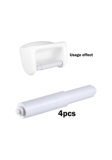 Suntek 4x Tuvalet Kağıdı Tutucu Yaylı Rulo Yardımcı Esnek Beyaz