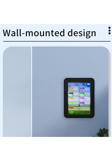 Lemestar Hava Kalitesi Analizi Cihazı: Pm2.5/pm10, Formaldehit, Co/co2, Sıcaklık-nem Tespiti, Tft Ekran, Akıllı Alarm, 1200mah Pil Siyah