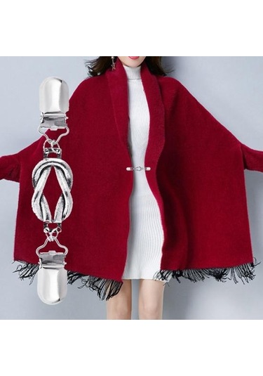 Vintage Kadınlar Büküm Yüzük Hırka Kazak Yaka Klip Elbise Şal Toka Pin