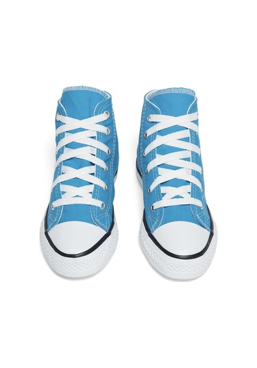 Rahat Kalıp Bağcıklı Uzun Çocuk Unisex Mavi Spor Ayakkabı Tbh1426 Mavi