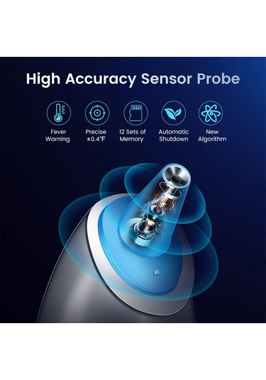 Pembe Flaş İndirim-Yongrow Temassız Kızılötesi Termometre Alın Ve Kulak Bebek Yetişkin Ev Kullanımı İçin Ateş Alarmı Ve Otomatik Kapanma İle Çift Mod