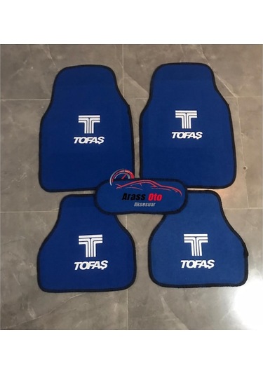 Tofaş Uyumlu Doğan Logolu Mavi Halı Paspas Mavi Konfor Seti 523428602