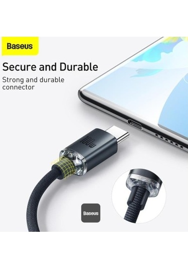 Crystal Shine 100w Usb To Type-c Hızlı Şarj Kablo 1.2 Mt Cajy000401