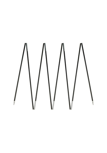 Homyl Fiberglas Çadır Direkleri Yedek Siyah Kamp 3,6-m-3-kişi Siyah