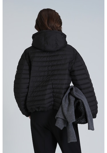 Lufian Kadın Elen Kaz Tüyü Mont 122120029 Siyah Siyah