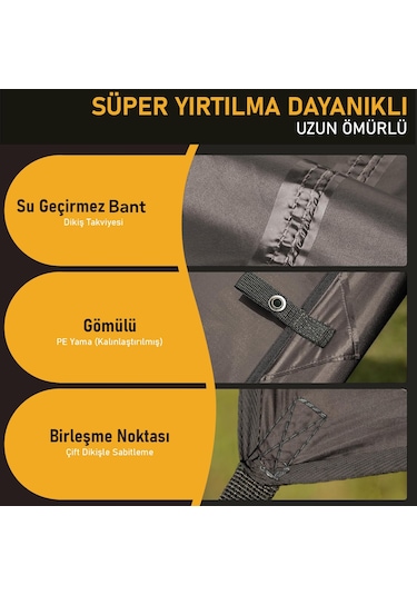 Haegs Su Geçirmez Tarp Tente Gölgelik Örtü, 4 Mevsim Taşınabilir Örtü Branda Çok İşlevli Outdoor Açık Hava Kamp Seyahat Tente Branda Barınak Yağmurluk, Güneşlik Karavan Yan Gölgelik Çadır 300x300 Cm - Yeşil Haegs Su Geçirmez Tarp Tente Gölgelik Örtü, 4 Mevsim Taşınabilir Örtü Branda Çok İşlevli Outdoor Açık Hava Kamp Seyahat Tente Branda Barınak Yağmurluk, Güneşlik Karavan Yan Gölgelik Çadır 300x300 Cm - Yeşil