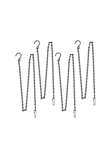 Dianziye 5 Adet Gümüş Renkli 35 İnç Çelik Askı Zinciri - Çiçek Sepetleri, Kuş Yemlikleri, Süs Aletleri İçin Ayarlanabilir Bahçe Ve Ev Süsü