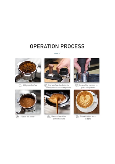 Wezone 58mm Kahve Makinesi Portafilteri, Ahşap Saplı Üç Kulaklı, Gıda Grubu Paslanmaz Çelik, Barsetto Ba101/ba102 Calphalon Temp Iq Uyumlu Kahverengi