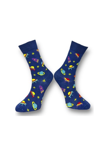 5'li Unısex Uzay Temalı Gezegen Ve Roket Tasarımlı Esnek Nem Alabilen Pamuklu Spor Soket Çoraplar Çok Renkli 5'li Unısex Uzay Temalı Gezegen Ve Roket Tasarımlı Esnek Nem Alabilen Pamuklu Spor Soket Çoraplar Çok Renkli