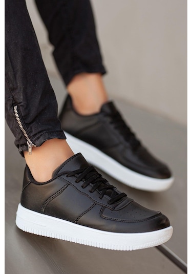 Muggo Mgpogba Unisex Sneaker Günlük Spor Ayakkabı Siyah - Beyaz