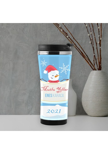 Yıl Kardan Adam Termos Mug