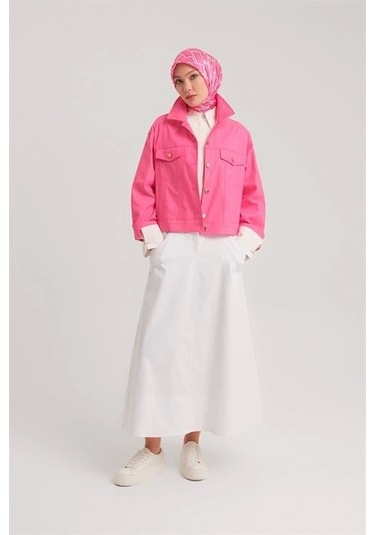 Armine Kısa Denim Ceket 24y5405 Orkide Pembe