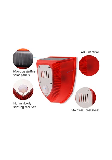 Sones N911m Güneş Enerjili Hayvan Kovucu Dış Mekan Ses Ve Işık Alarmı, Özellikler: İndüksiyonlu