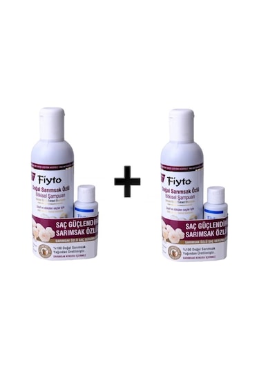 Fiyto Doğal Sarımsak Özlü Bitkisel Şampuan 2 x 500 ML + Saç Serumu 2 x 75 ML