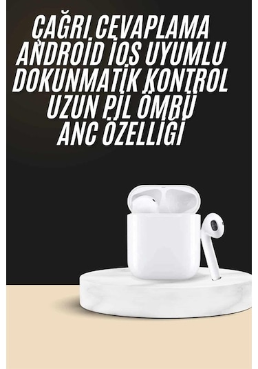2. Nesil Bluetooth Android Ve İos Uyumlu Kablosuz Kulaklık Çağrı Cevaplama