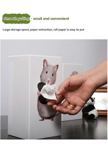 Karikatür Hayvan Mendil Kutusu, Creatives Mendil Kutusu Masaüstü Dekorasyon Peçete Kutusu, Banyo Oturma Odası Mendil Kutusu