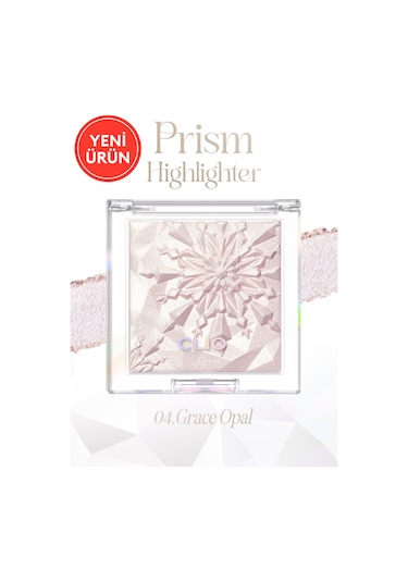 Mikro İnci Tanecikleriyle Yoğun Işıltı Sağlayan Highlighter Clıo Prism Highlighter 04 Grace Opal 04 Grace Opal