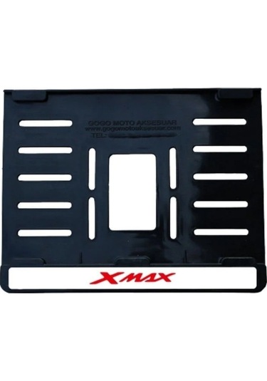 Gear5 Plastik Plakalık Kırmızı - Yamaha X Max 15x24 Siyah