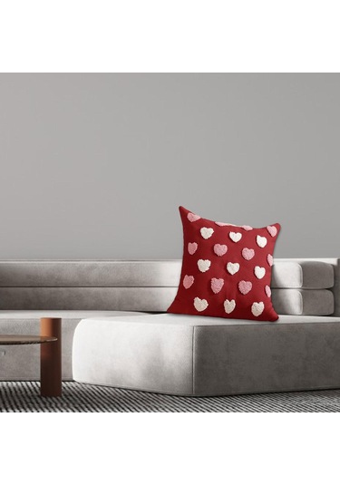 Suntek Nakışlı Yastık Kılıfı Kanepe Oturma Odası Yatak Ev Stil D