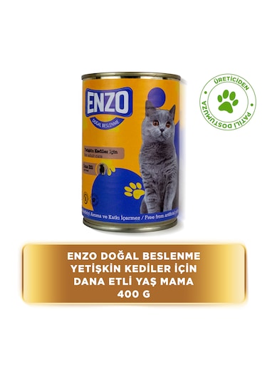 Dana Etli Konserve Yaş Kedi Maması 400 Gr X 24