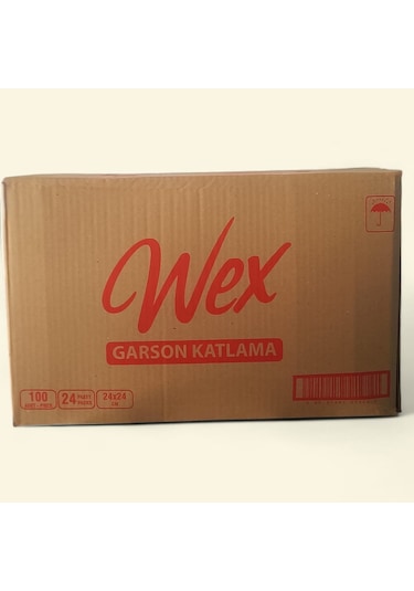 Wex Garson Katlama Beyaz Peçete 24x24 Cm 100 24 Paket