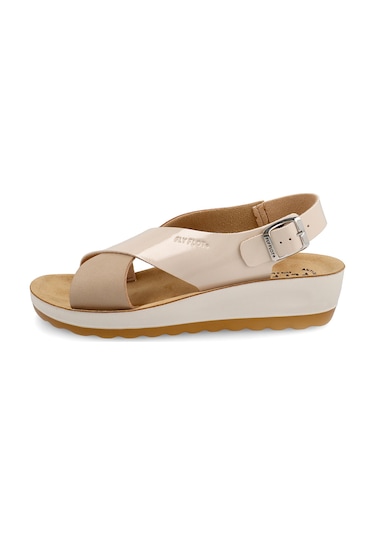 Sandalet Kadın 42 G61 3c Fly Flot Synthetıc Sandal Beige Bej