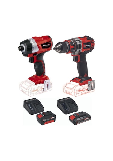 Einhell TE-CI 18 BL Vidalama TE-CD 18/50 Li-i BL  2.5+4.0AH Set