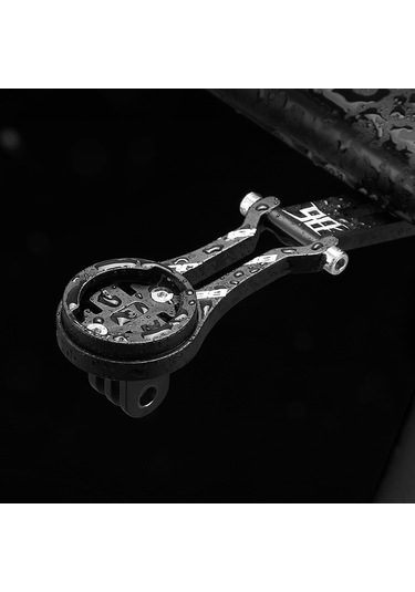 Aubyhe Alüminyum Bisiklet Bilgisayar Tutucu, Yollu Bisiklet Entegre Saplı Dikey Açı Ayarlanabilir Siyah Taşıyıcı Siyah