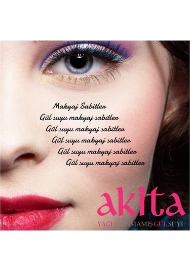 Akita Doğal Yağı Alınmamış Gül Suyu Seti 300 ML