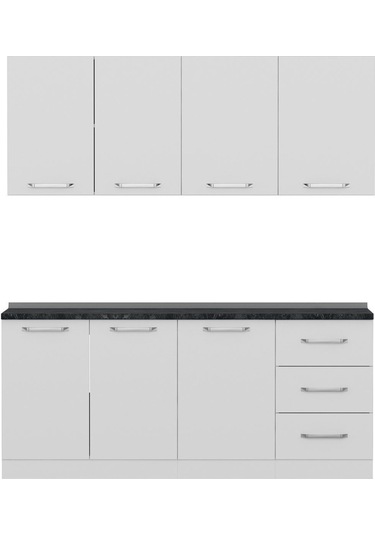 Minar 190 Cm Mutfak Dolabı Beyaz 190-b1