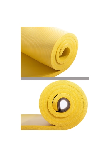 Delta Konfor Zemin 10 MM Taşıma Askılı Pilates Minderi Yoga Matı Sarı