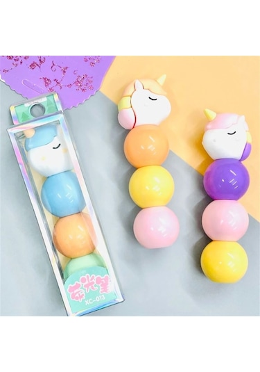 Unicorn Fosforlu 3'Lü Kalem Seti