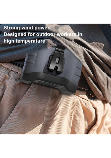 10000mah Taşınabilir Asılı Bel Dış Mekan Usb Fan Yüksek Rüzgar Enerjisi Mini Fan Turuncu Kırmızı