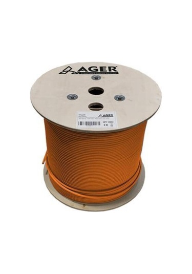 Cat6 Utp 23awg Turuncu 500m Makara Saf Bakır Kablo 0.50mm Ac-600-5-or-133622