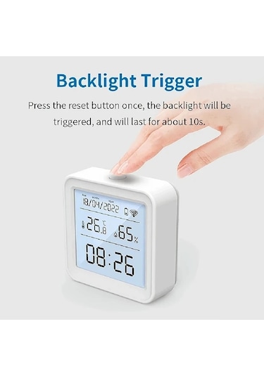 Motion003 24 Saatlik Tuya Akıllı Wifi Sıcaklık Nem Dedektörü Higrometre Sensörü Alexa Google Home Uyumlu